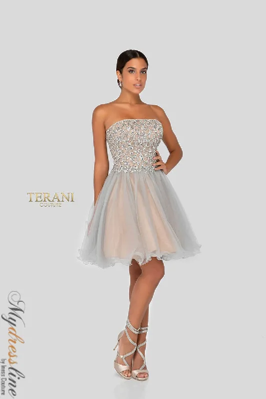 Wrap - Style Women Dress with Adjustable Fit for All Body Types Wrap - Style Women Dress with Adjustable Fit for All Body Types Terani Couture 1911P8016 Wrap - Style Women Dress with Adjustable Fit for All Body Types Wrap - Style Women Dress with Adjustable Fit for All Body Types Terani Couture 1911P8016