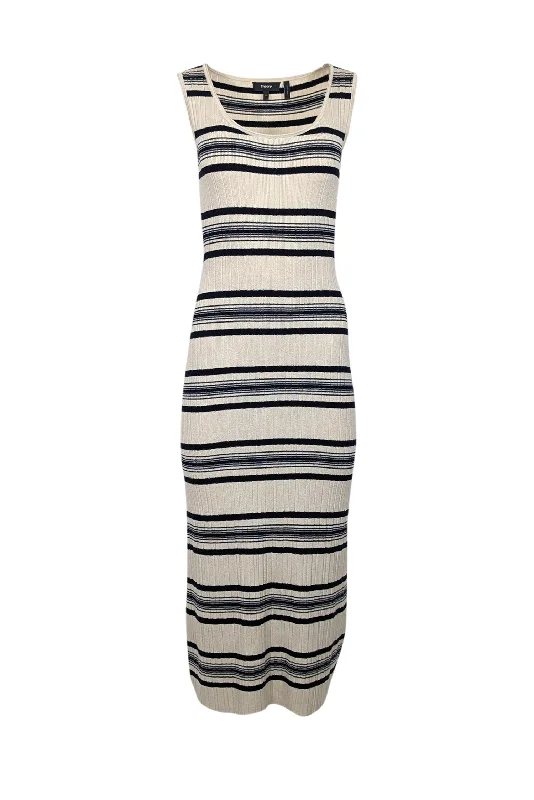 Plus Size Women Dress with a Flattering A - Line Cut for Comfort and Style Plus Size Women Dress with a Flattering A - Line Cut for Comfort and Style Theory - Cream & Navy Striped Wool Blend Ribbed Knit Dress Sz P Plus Size Women Dress with a Flattering A - Line Cut for Comfort and Style Plus Size Women Dress with a Flattering A - Line Cut for Comfort and Style Theory - Cream & Navy Striped Wool Blend Ribbed Knit Dress Sz P