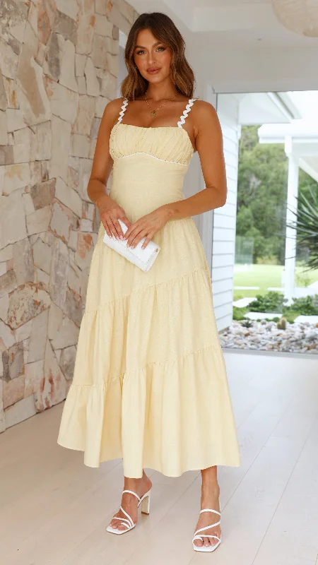 Maxi dresses with side slits for a touch of allureCarlita Maxi Dress - Yellow