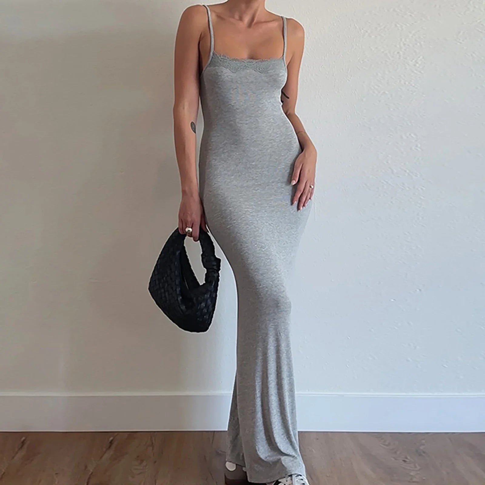 Maxi dresses with cold - shoulder cutouts for a trendy lookFashionSierra - Summer Color Sleeveless Bodycon Party Cocktail Beach Streetwear Maxi Dress