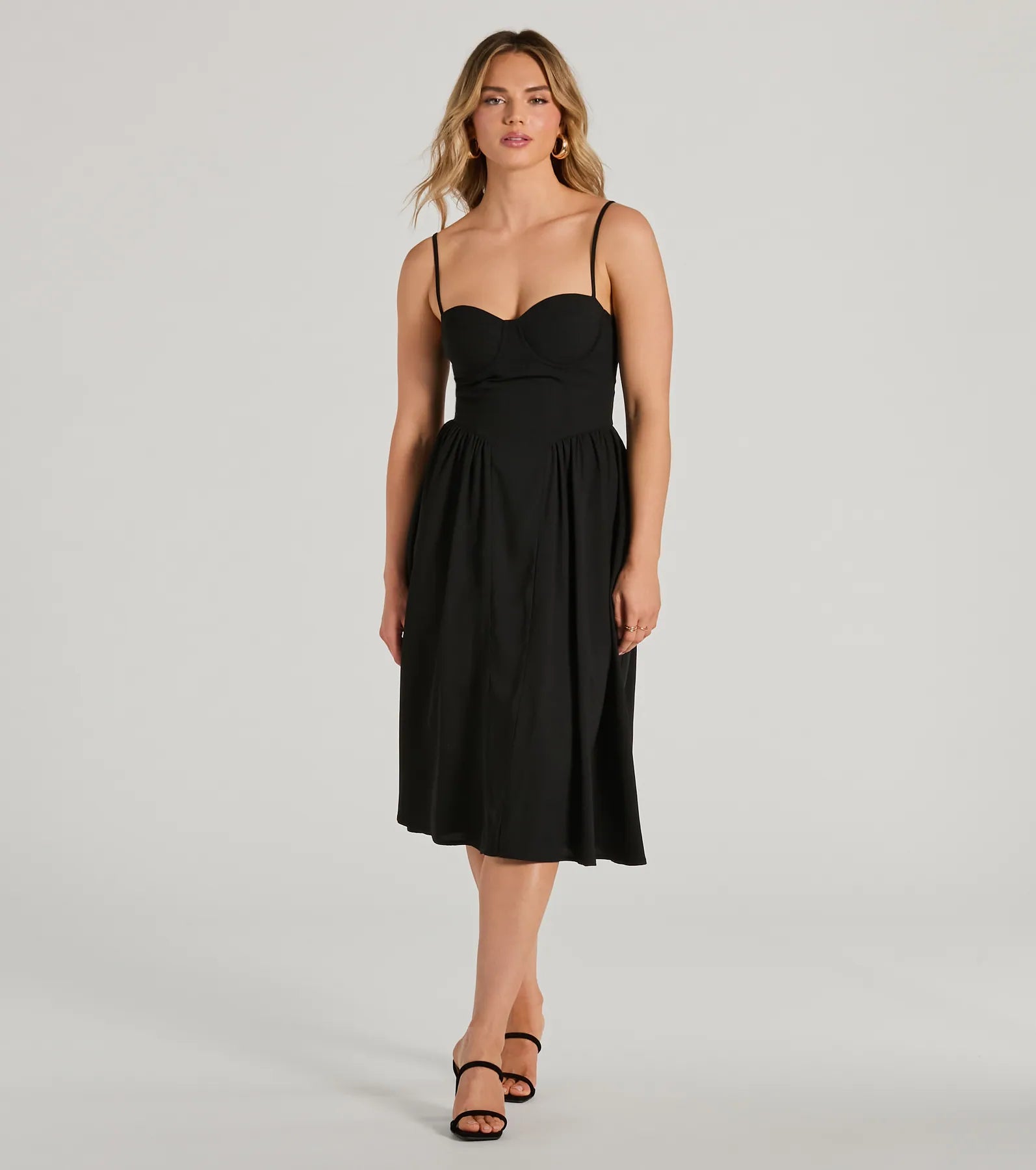 Midi dresses with belted waists to accentuate the figureBlissful Afternoons Corset A-Line Midi Dress Midi dresses with belted waists to accentuate the figureBlissful Afternoons Corset A-Line Midi Dress