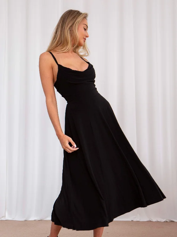 High - low midi dresses with geometric patterns for a modern partyLulah Midi Dress