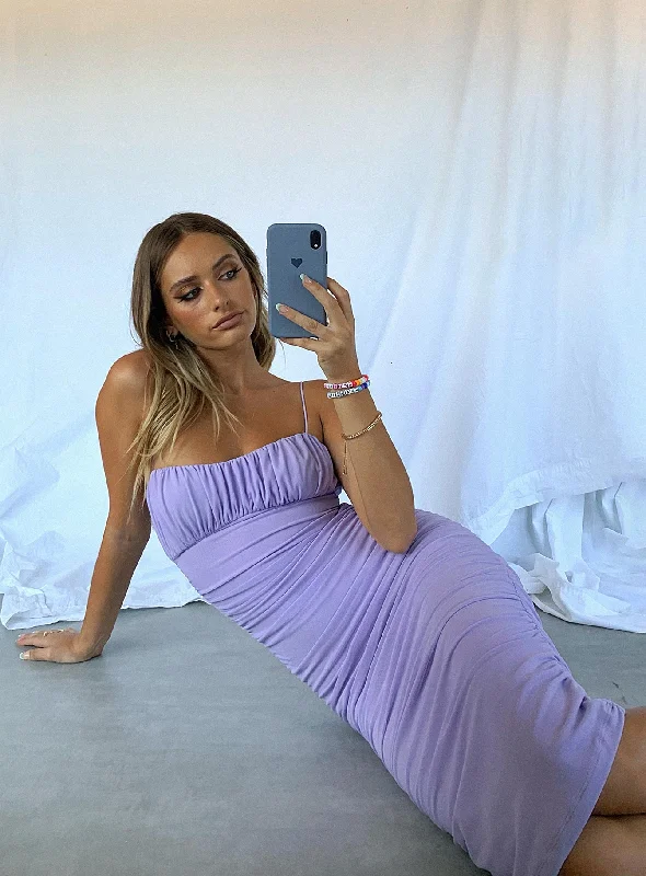 Midi dresses with one - shoulder designs for a modern and asymmetric stylePenney Midi Dress Purple Midi dresses with one - shoulder designs for a modern and asymmetric stylePenney Midi Dress Purple