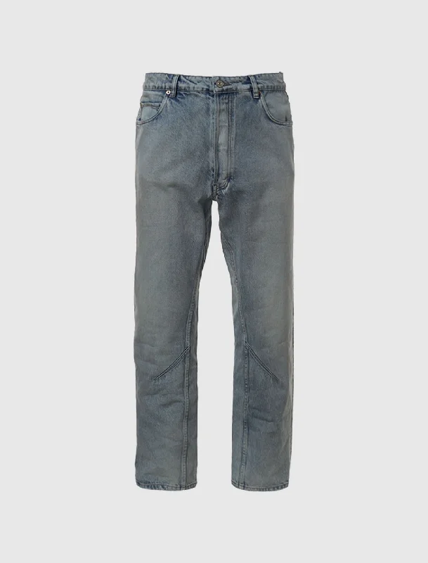 Men's Denim Shirt Jacket in Acid Wash for a Vintage - Inspired LookO LEG PANTS