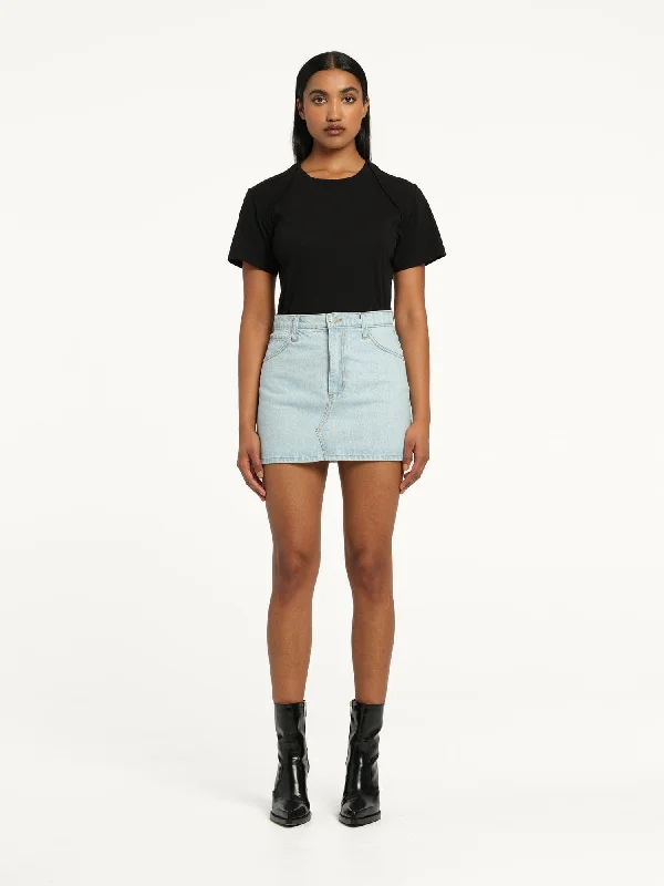 Men's Denim Jean Jacket with a Sherpa Lining for Winter WarmthHarlow Skirt Coasting