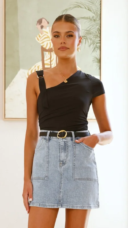 Men's Denim Long - Sleeve Shirt with a Checkered Placket for a Country - Inspired LookHuston Mini Skirt - Light Blue Denim Men's Denim Long - Sleeve Shirt with a Checkered Placket for a Country - Inspired LookHuston Mini Skirt - Light Blue Denim