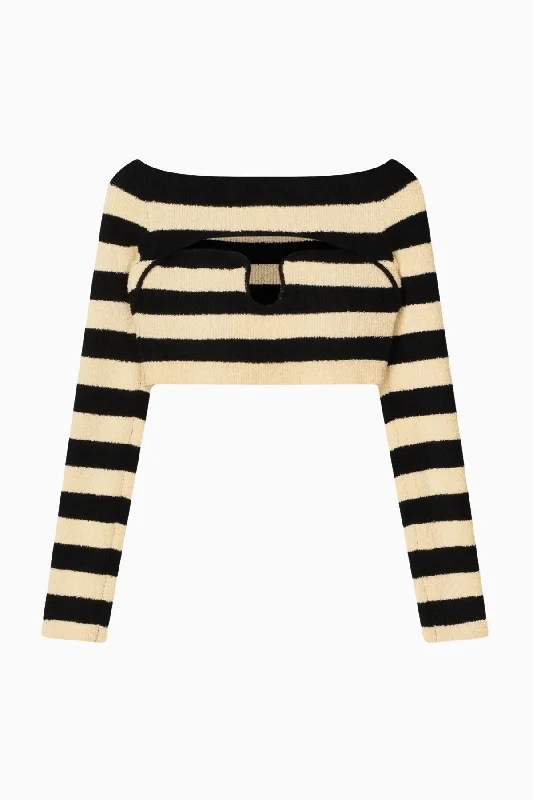 Men's Denim Button - Down Shirt with Roll - Up Cuffs for a Relaxed Summer VibeNanushka Marnin Striped Terry Knit Top - Creme/ Off Black Men's Denim Button - Down Shirt with Roll - Up Cuffs for a Relaxed Summer VibeNanushka Marnin Striped Terry Knit Top - Creme/ Off Black