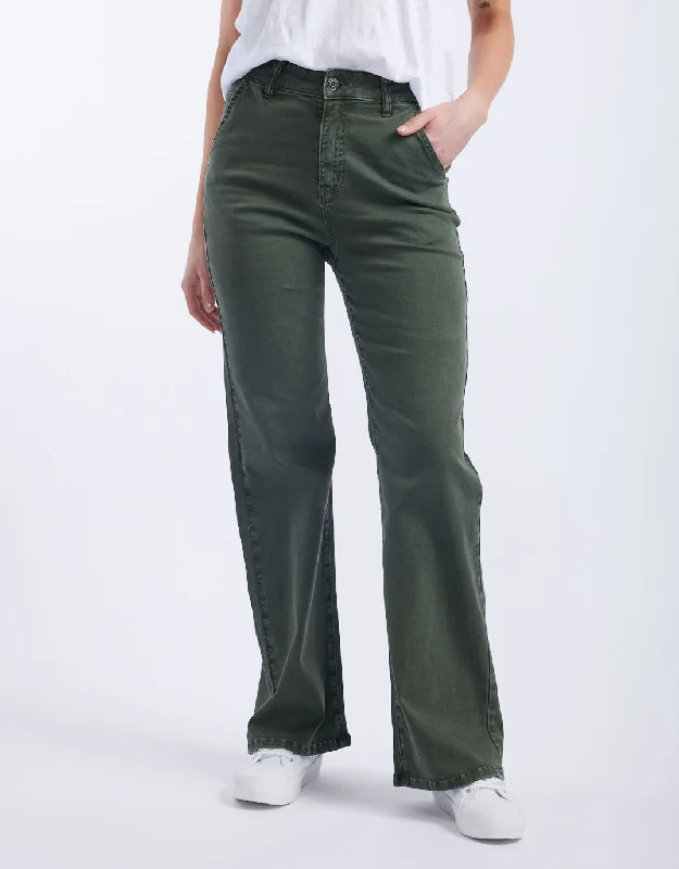 Men's Denim Henley Top with a Contrast Collar for a Stylish TwistShirley Jeans - Khaki Men's Denim Henley Top with a Contrast Collar for a Stylish TwistShirley Jeans - Khaki