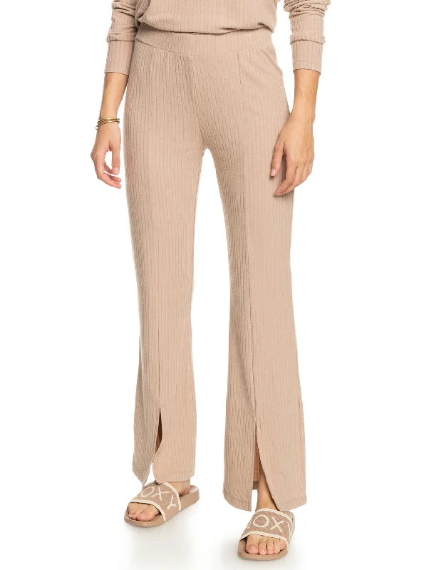 Women's pants for garden parties Colored women jeans in vibrant hues like red and yellow Hot Shot Pants - Warm Taupe