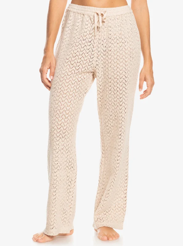 Women's polka - dot dressy pants Distressed women jeans for a trendy and edgy look Mood Moving Beach Trousers - Tapioca Women's polka - dot dressy pants Distressed women jeans for a trendy and edgy look Mood Moving Beach Trousers - Tapioca