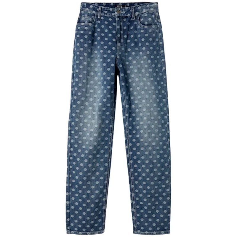 Women's long - sleeve jumpsuit pants Straight - leg women jeans with a classic and timeless appeal Name it Medium Blue Denim Dotizza Jeans Women's long - sleeve jumpsuit pants Straight - leg women jeans with a classic and timeless appeal Name it Medium Blue Denim Dotizza Jeans