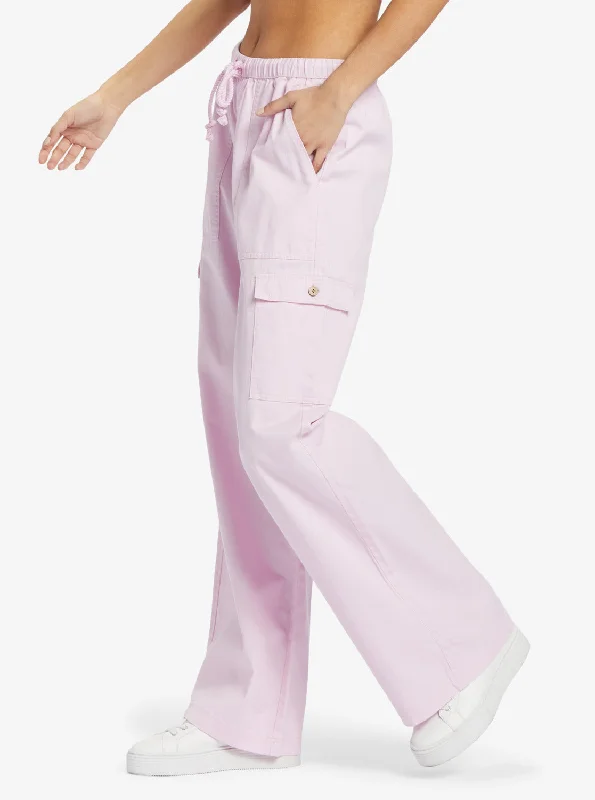 Women's long - sleeve jumpsuit pants Straight - leg women jeans with a classic and timeless appeal Precious High Waist Cargo Pants - Pirouette Women's long - sleeve jumpsuit pants Straight - leg women jeans with a classic and timeless appeal Precious High Waist Cargo Pants - Pirouette