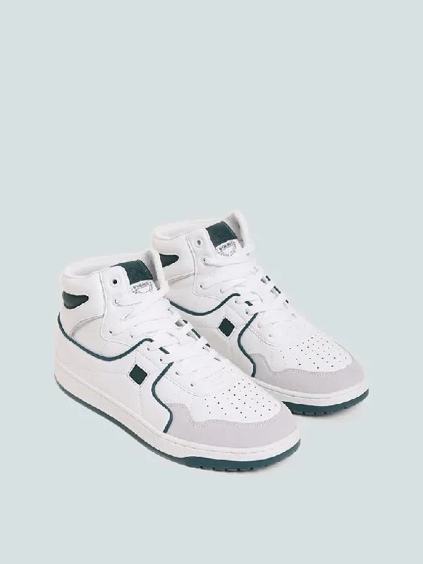 Women's expensive designer pants Dark - wash women jeans for a sophisticated and slimming effect SOLEPLAY Solid White & Green Basketball Boots