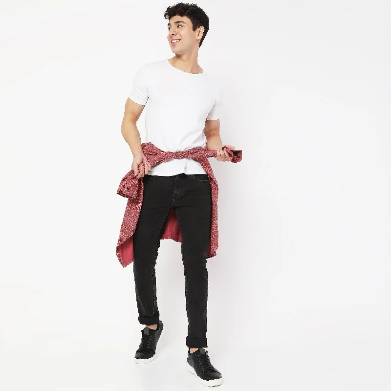 Women's nursing work pants Straight - leg women jeans with a classic and timeless appeal Straight Fit Jeans
