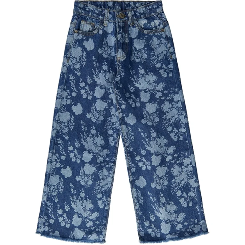 Women's nursing work pants Straight - leg women jeans with a classic and timeless appeal THE NEW Blue Denim Florana Wide Jeans Women's nursing work pants Straight - leg women jeans with a classic and timeless appeal THE NEW Blue Denim Florana Wide Jeans