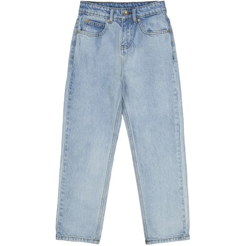 Women's hand - made artisanal pants Acid - wash women jeans with a retro finish The NEW Light Blue Re:turn Loose Fit Jeans Women's hand - made artisanal pants Acid - wash women jeans with a retro finish The NEW Light Blue Re:turn Loose Fit Jeans