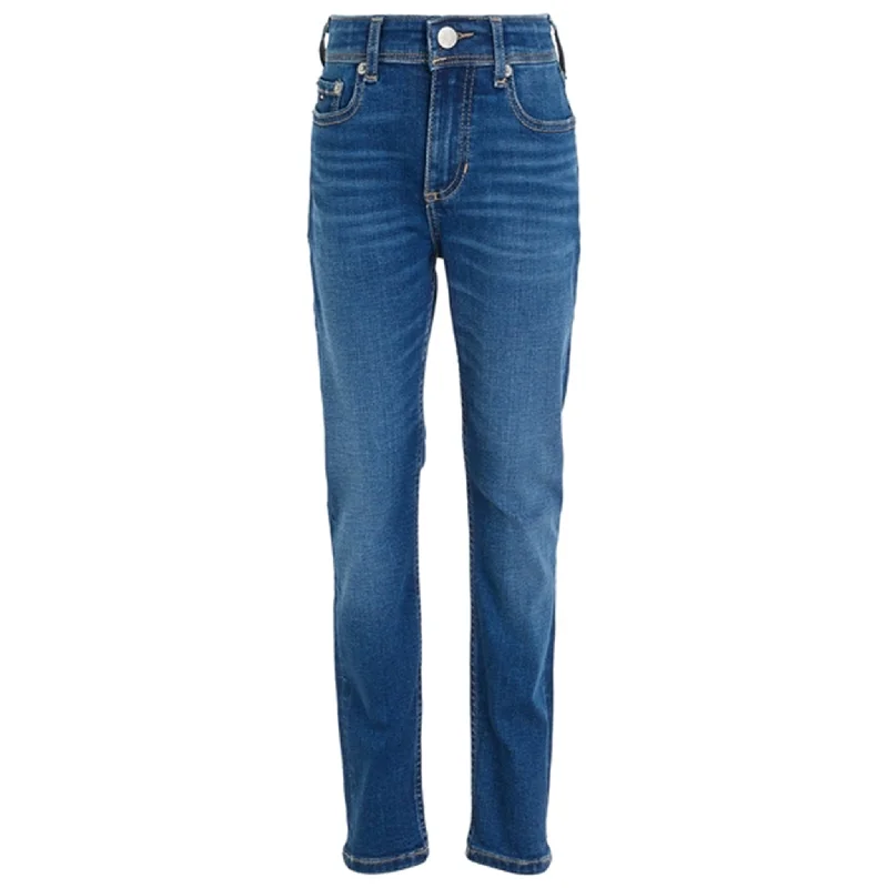 Women's wide - leg dress pants Bootcut women jeans to complement various shoe styles Tommy Hilfiger Scanton Y Mid Wash Jeans Midusedstr