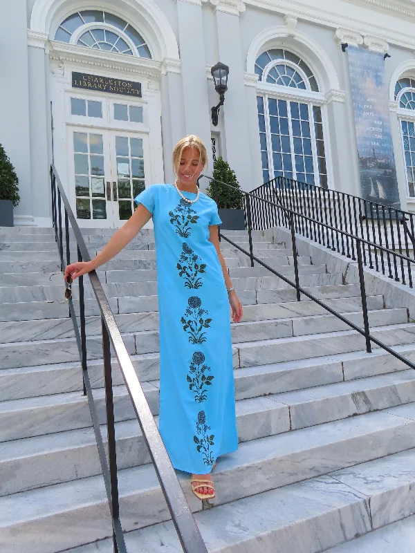 Maxi dresses with a V - neckline for a flattering and elongating shapeAnne Maxi Dress Blue Milos