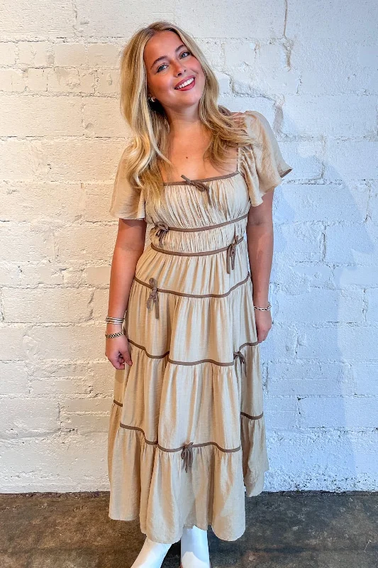 Maxi dresses with tassel accents for a fun and lively touchAutumn Leaves Maxi Dress