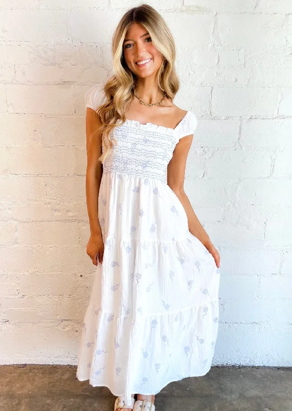 Maxi dresses with side slits for a touch of allureCoastal Florals Dress