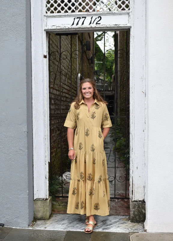 Maxi dresses with a paisley print for a classic and elegant styleGrace Maxi Dress Caramel Milos