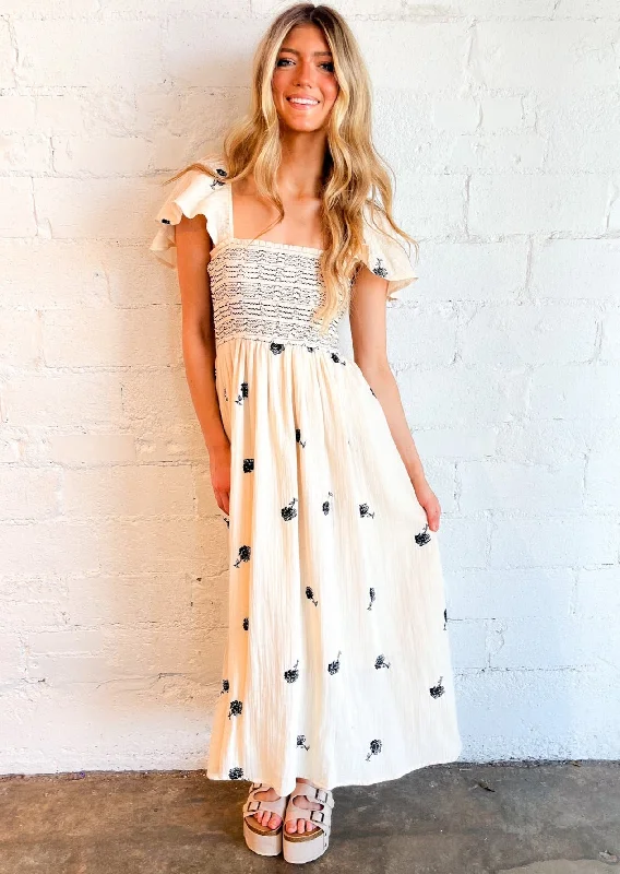 Polyester maxi dresses for easy - care and durabilityInto the Gardens Dress