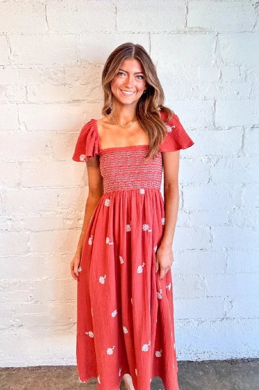 Maxi dresses with geometric prints for a contemporary aestheticMarigold Maxi Dress