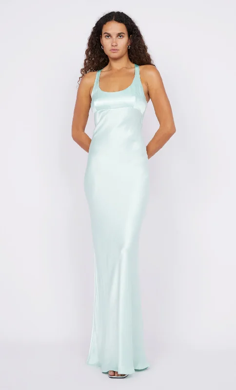 Sequined maxi dresses for formal evening galasMAXINA CROSSOVER DRESS - MINT