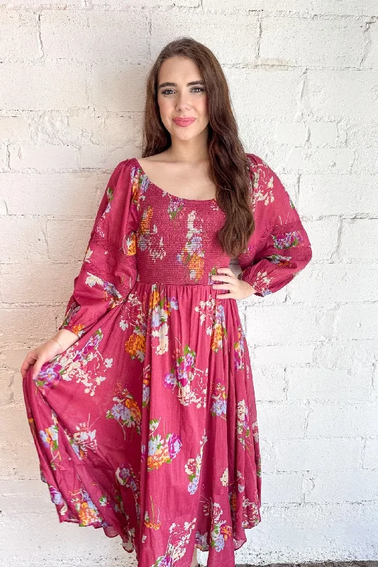 Maxi dresses with cold - shoulder cutouts for a trendy lookMorning Glory Maxi Dress