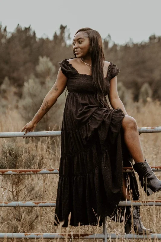 Maxi dresses with fringe trim for a bohemian vibeSeven Wonders Maxi Dress