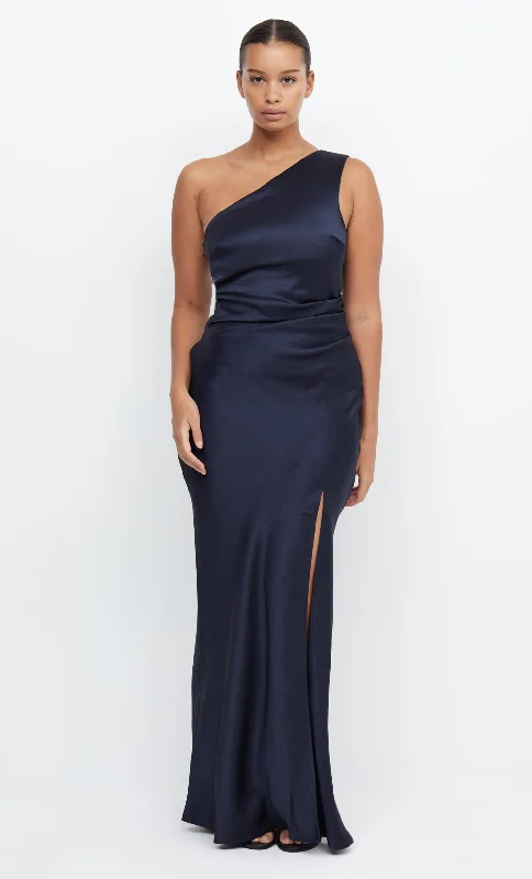 Maxi dresses with a button - down front for a classic lookTHE DREAMER ASYM DRESS - INK Maxi dresses with a button - down front for a classic lookTHE DREAMER ASYM DRESS - INK