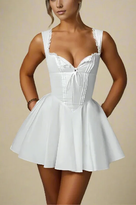 Mini dresses with fringe for a bohemian styleAdelyn Bodycon Mini Dress - Pearl White Mini dresses with fringe for a bohemian styleAdelyn Bodycon Mini Dress - Pearl White