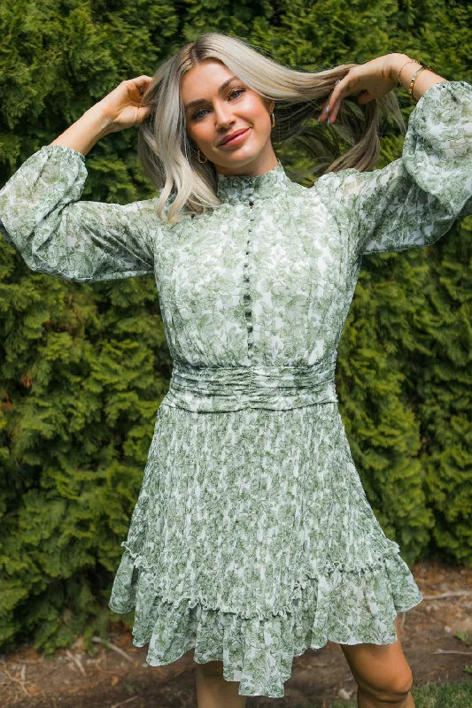 Mini dresses with off - the - shoulder stylesBrynley Dress in Green