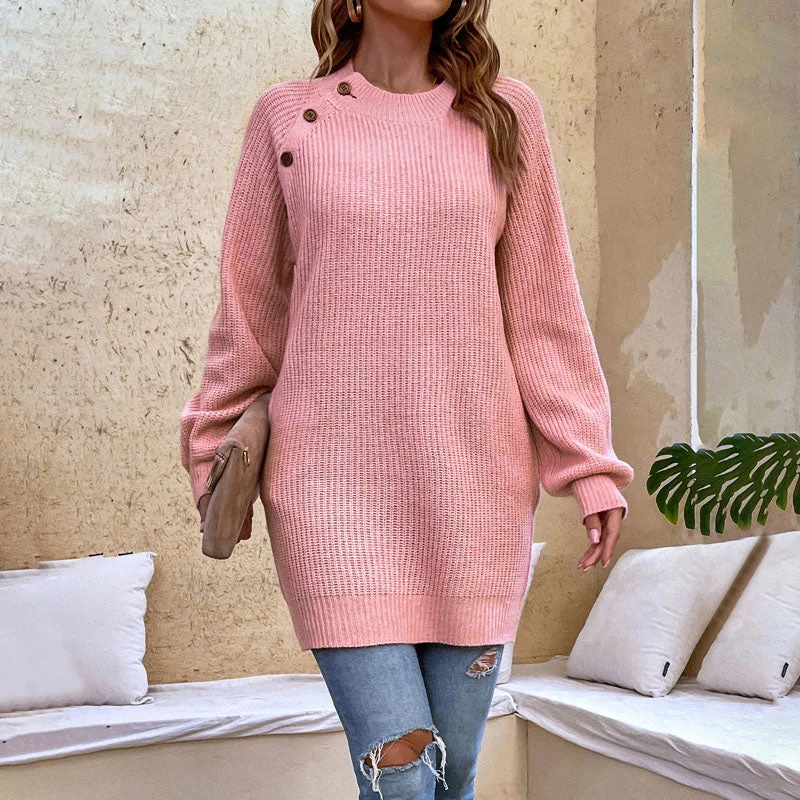Mini dresses with criss - cross backs for a flirty lookCasual Knitted Dress