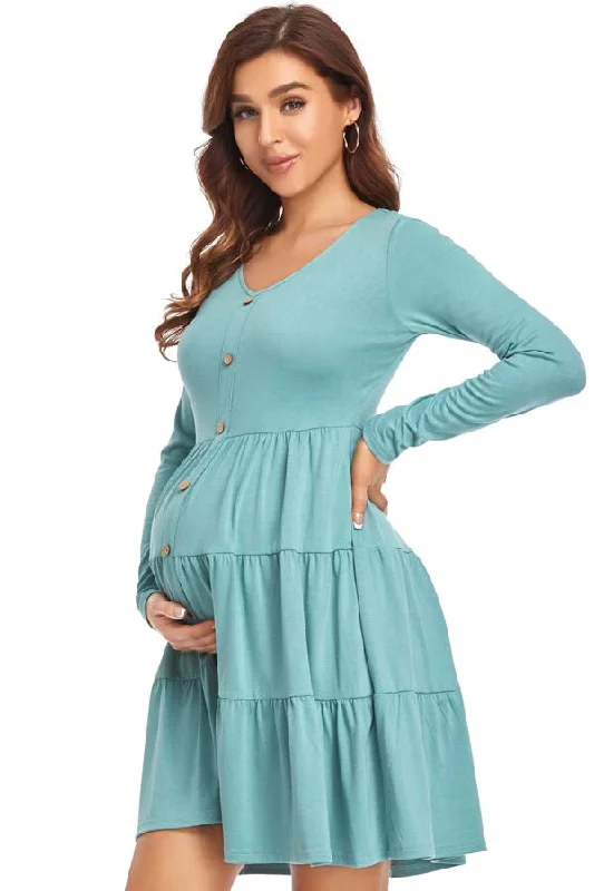 Mini dresses with embroidered details for a unique touchFashionable Casual Cake Dress Long Sleeve Maternity Dress Mini dresses with embroidered details for a unique touchFashionable Casual Cake Dress Long Sleeve Maternity Dress