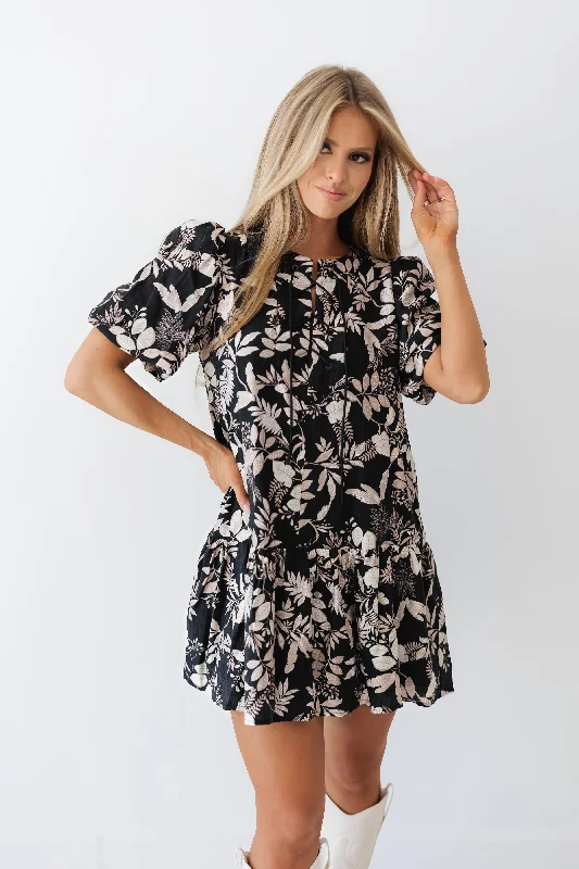 Mini dresses with ruched bodices for a feminine touchKourtney Floral Dress