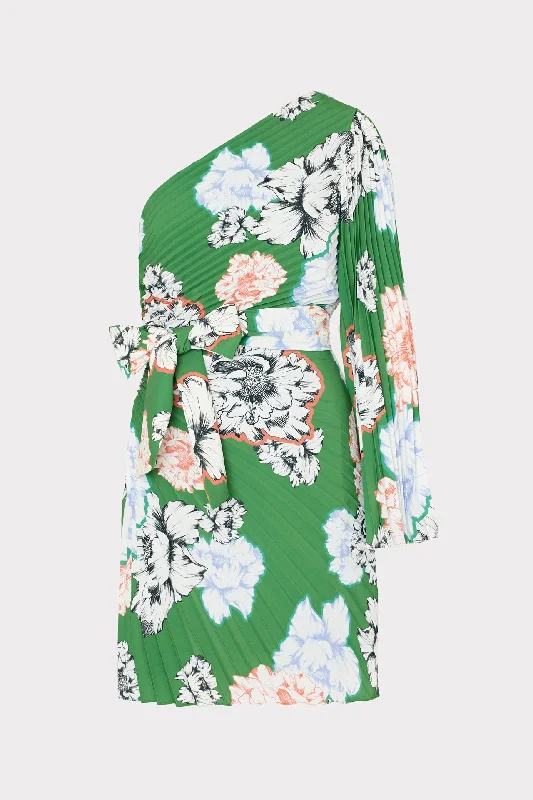 Mini dresses with gathered skirts for a voluminous effectLinden Petals In Bloom Pleated Dress