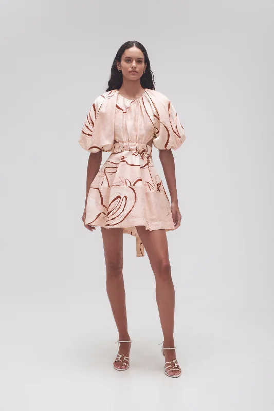 Sheer mini dresses with lace insertsPsychedelia Cut Out Mini Dress