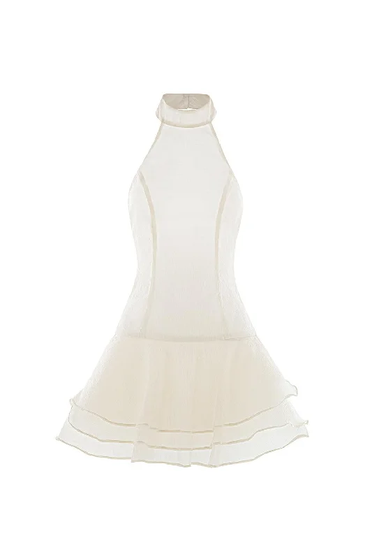 Mini dresses with mesh panels for a sexy and trendy lookRose Drop Waist Layered Chiffon Mini Dress Mini dresses with mesh panels for a sexy and trendy lookRose Drop Waist Layered Chiffon Mini Dress