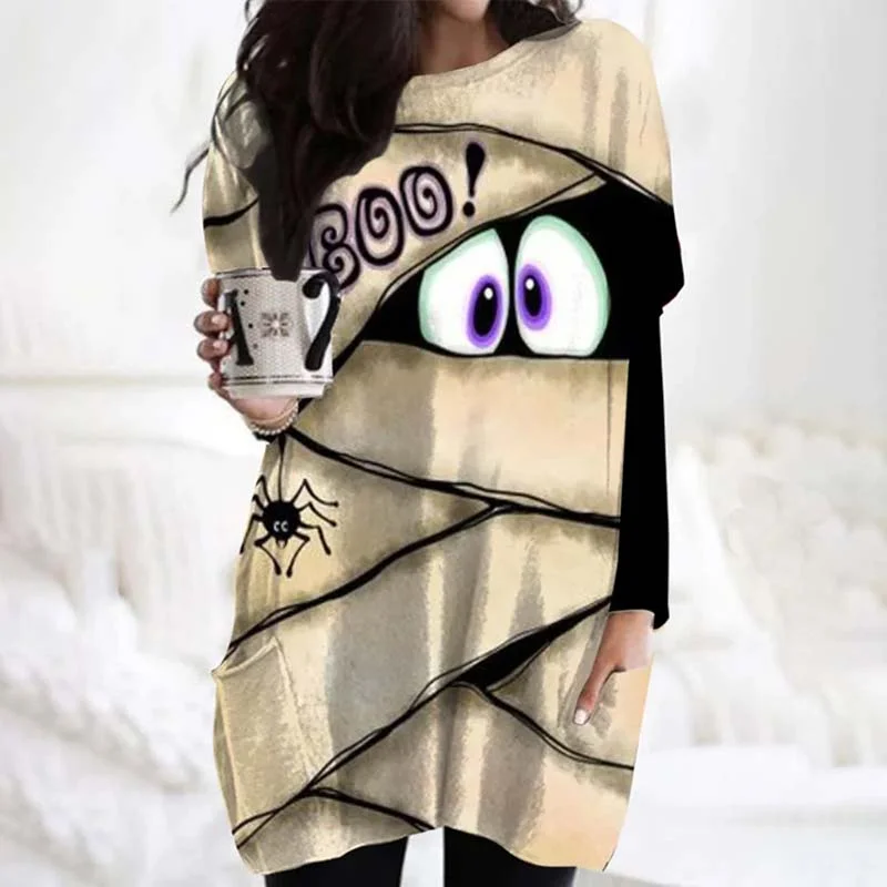 Mini dresses with mesh panels for a sexy and trendy lookVintage Printed Shirt Dress