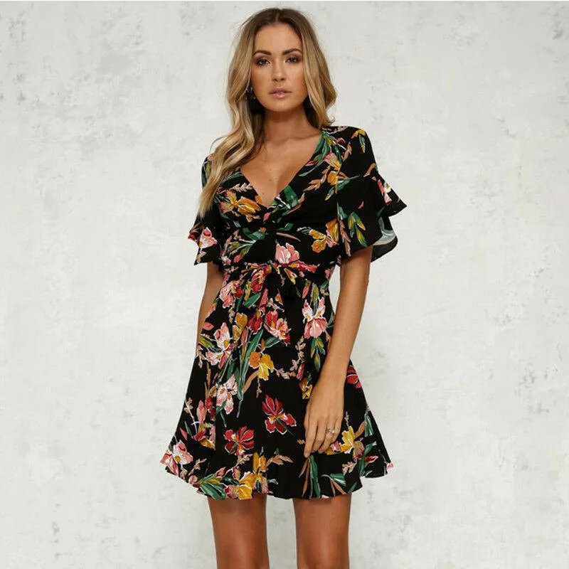 Animal print mini dresses for a bold statementFashionSierra - Women Short Sleeve Wrap Boho Floral Mini Dress Ladies Summer Party Beach Casual V-Neck Short Sundress Holiday Animal print mini dresses for a bold statementFashionSierra - Women Short Sleeve Wrap Boho Floral Mini Dress Ladies Summer Party Beach Casual V-Neck Short Sundress Holiday