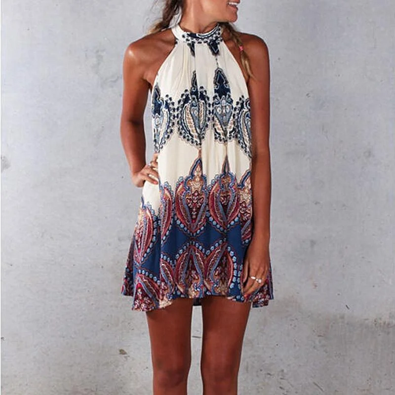 Mini dresses with spaghetti straps for a delicate lookFashionSierra - Women Strappy Dress Bohemian Sleeveless Loose Straight Printing Ladies Mini Dresses Summer Sundress Vacation Clothes Mini dresses with spaghetti straps for a delicate lookFashionSierra - Women Strappy Dress Bohemian Sleeveless Loose Straight Printing Ladies Mini Dresses Summer Sundress Vacation Clothes
