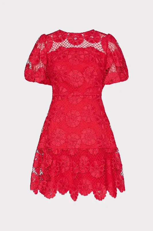 Satin mini dresses for a luxurious feelYasmin Daisy Lace Dress