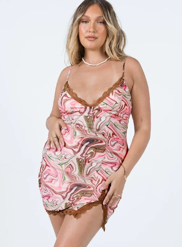 Bodycon dress for a music festival​Bonita Mini Dress Pink Multi