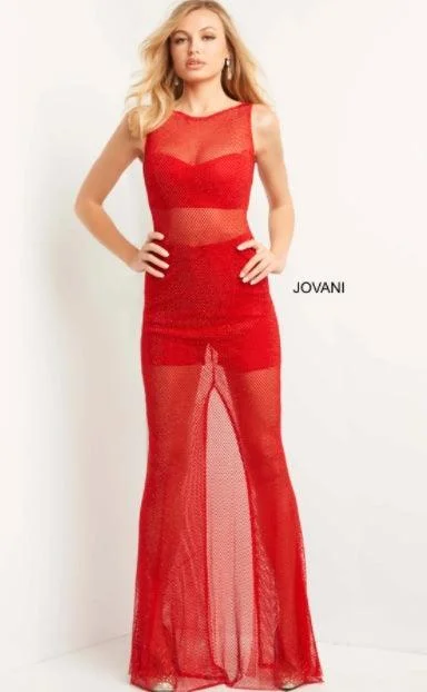 Bodycon dress for a cocktail party​Jovani 08551 Sleeveless Sexy Long Prom Dress