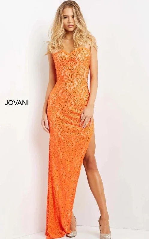 Backless bodycon dress for a bold statement​Jovani 08533 Strapless Formal Long Prom Gown