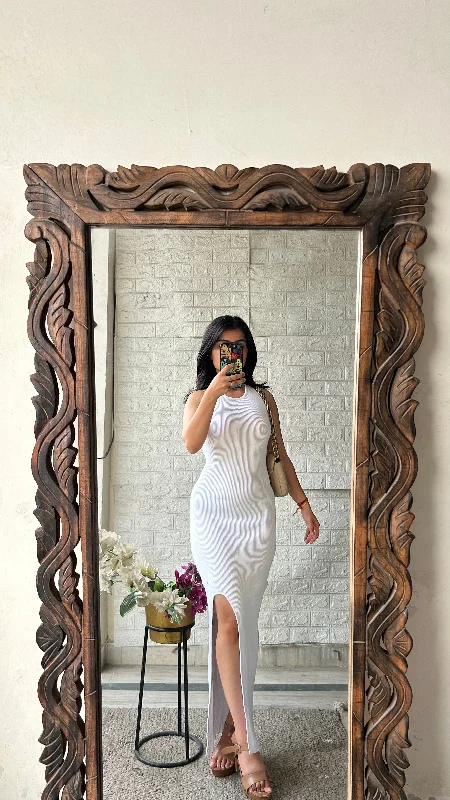 Bodycon dress with a high - low hem for a trendy look​Sexy dress 32bust/l:49