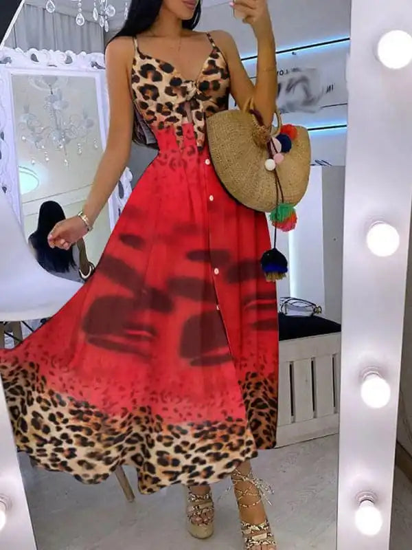 red leopard print