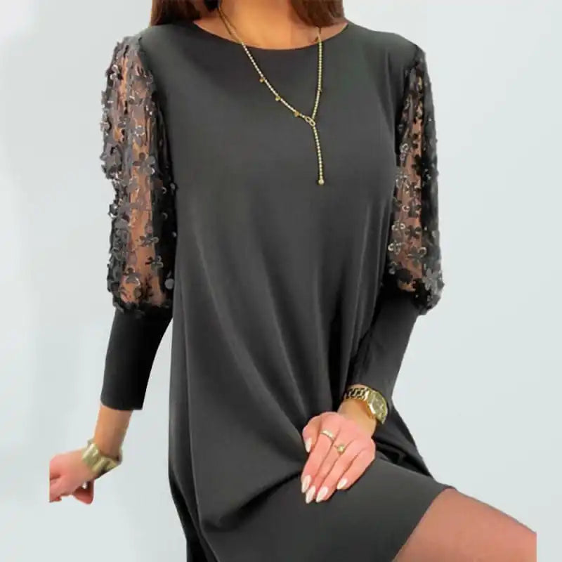 Cocktail dresses with a ruched bodice and spaghetti strapsWomen’s solid Color Casual Lace Sleeve Dress Cocktail dresses with a ruched bodice and spaghetti strapsWomen’s solid Color Casual Lace Sleeve Dress