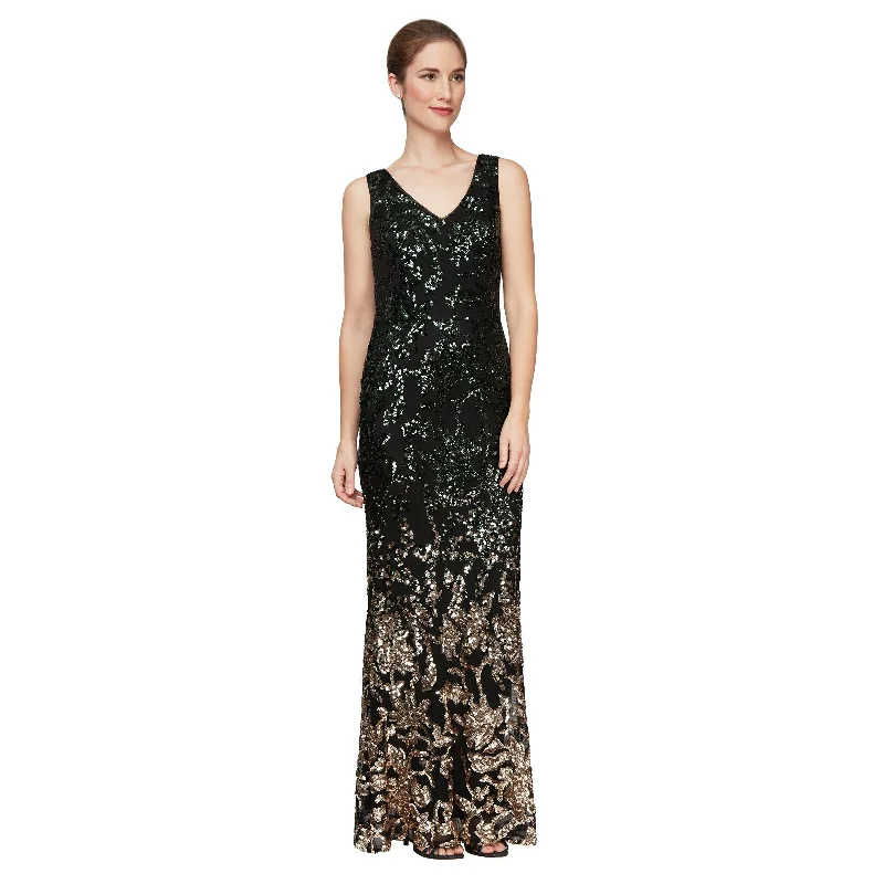 Bodycon dress with a peplum hemAlex Evenings AE8196709 Long Sleeveless Formal Dress Bodycon dress with a peplum hemAlex Evenings AE8196709 Long Sleeveless Formal Dress